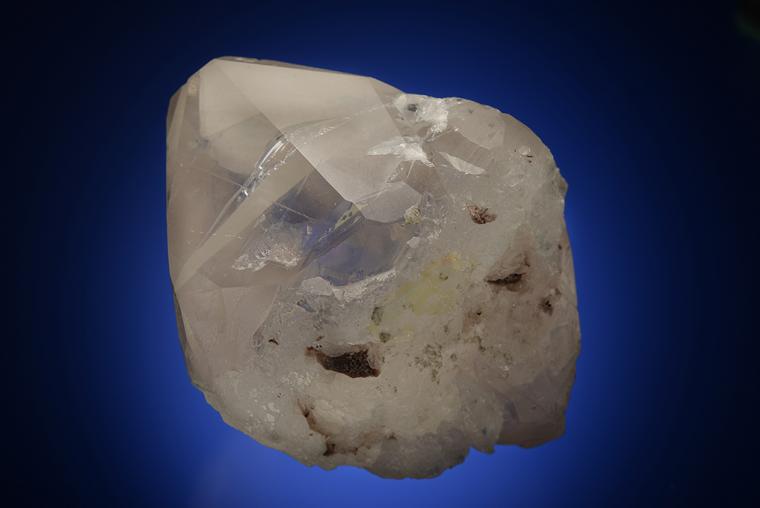 ANALCIME on CALCITE